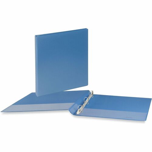 Universal Slant D-Ring View Binder, 3 Rings, 1" Capacity, 11 x 8.5, Light Blue - 1" Binder Capacity - Letter - 8 1/2" x 11" Sheet Size - 220 Sheet Capacity - 3 Ring(s) - Fastener(s): Ring - Pocket(s): 2, Inside Front & Back - Polypropylene - Light Blue - 