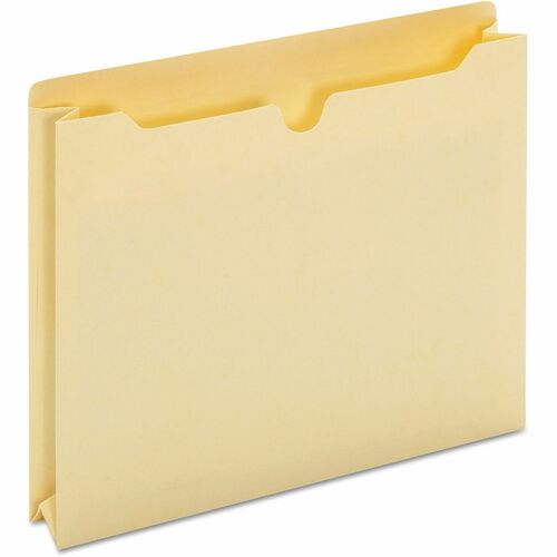 Universal Straight Tab Cut Letter File Jacket - 8 1/2" x 11" - 2" Expansion - Paper, Manila - Manila - Unpunched - 50 Box