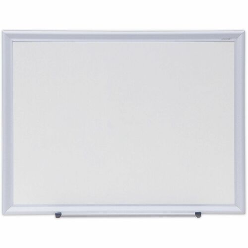 Universal Deluxe Melamine Dry Erase Board, 24" x 18" , White Surface, Satin Aluminum Frame - 24" (2 ft) Width x 18" (1.5 ft) Height - White Melamine Surface - Satin Aluminum Frame - 1 Each