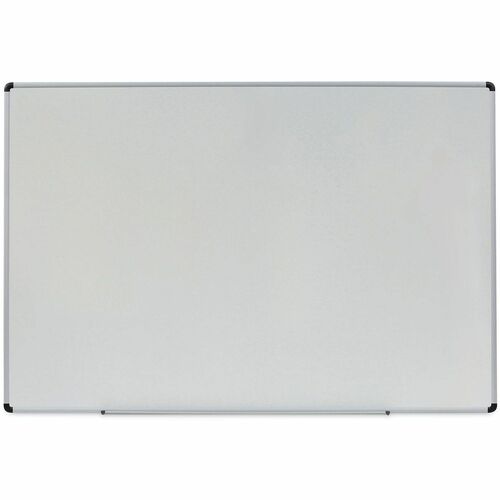 Universal Dry Erase Board - 72" (6 ft) Width x 48" (4 ft) Height - White Melamine Surface - Satin Aluminum Frame - 1 Each