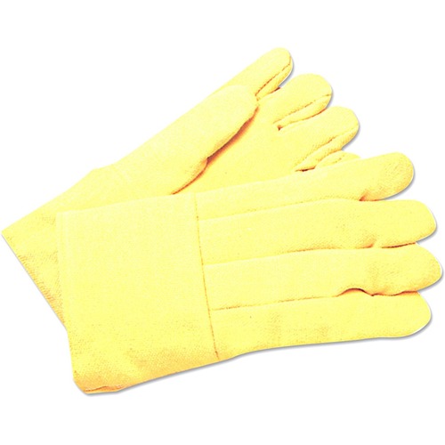Anchor Brand K-37Wl Kevlar High-Heat Wool-Lined Gloves, Large - Abrasion, Heat Protection - Large Size - For Right/Left Hand - Yellow - Gauntlet Wrist, Abrasion Resistant, Heat Resistant - 2 Pair