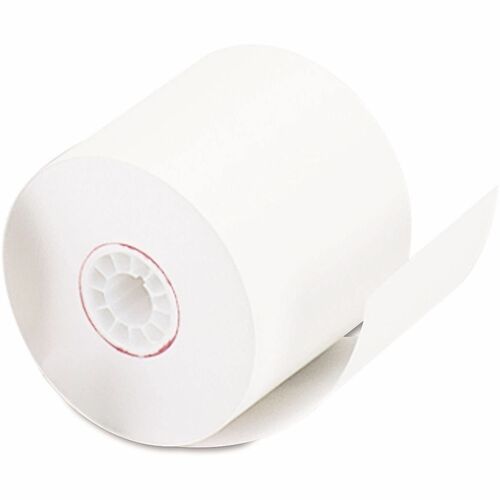 Universal Impact and Inkjet Print Bond Paper Rolls, 0.5" Core, 2.25" x 128 ft, White - 2 1/4" x 128 ft - 16 lb Basis Weight - White - 1 Roll