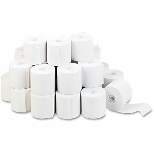 Universal Impact and Inkjet Printing Bond Paper Rolls, 0.5" Core, 2.25" x 150 ft, White - 2 1/4" x 150 ft - 16 lb Basis Weight - White - 1 Each