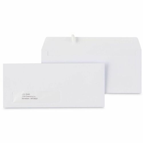 Universal Envelope - Business - #10 - 24 lb - Gummed - White - Paper Stock - 250 / Box