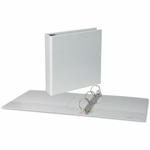 Universal Slant D-Ring View Binder, 3 Rings, 2" Capacity, 11 x 8.5, White, 4/Pack - 2" Binder Capacity - Letter - 8 1/2" x 11" Sheet Size - 500 Sheet Capacity - 3 Ring(s) - Fastener(s): Ring - Pocket(s): 2, Inside Front & Back - Polypropylene - White - No