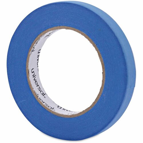 Universal Masking Tape - 59.93 yd Length x 0.71" Width x 5 mil Thickness - 3" Core - Blue - Synthetic Rubber - Crepe Paper Backing - 2 / Pack