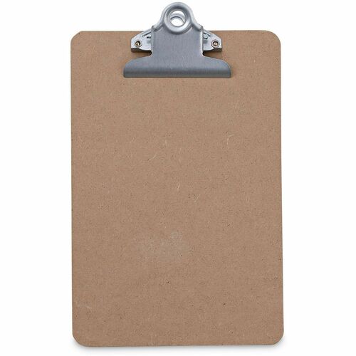 Universal Clipboard - 0.75" Clip Capacity - Storage for Document, Form, Paper - Hardboard - Brown - 3 / Pack