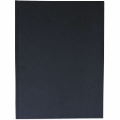 Universal Notebook - 1 Subject(s) - 150 Sheets - Sewn - Wide Ruled, Legal Ruled Front Ruling - 47 lb Basis Weight - 10.50" Height x 7.9" Width - White Paper - Black Linen Paper Cover