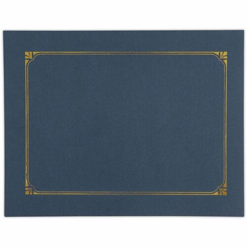 Universal Letter, A4 Certificate Holder - 8" x 10" , 8" x 10" , 8" x 10" - Paper - Navy - 6 Pack