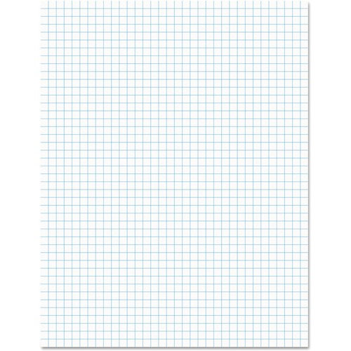 Universal Quadrille/Graph Pad - 1 Subject(s) - 50 Sheets - Tape Bound - Quad Ruled Front Ruling - 15 lb Basis Weight - 11" Height x 8.5" Width - White Paper - Chipboard Cover - 1 Dozen