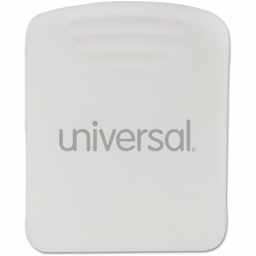 Universal Fabric Panel Wall Clips, 25 Sheet Capacity, White, 20/Pack - Standard - 5.3" Length x 2.8" Width - 25 Sheet Capacity - White - Plastic - 20 / Pack