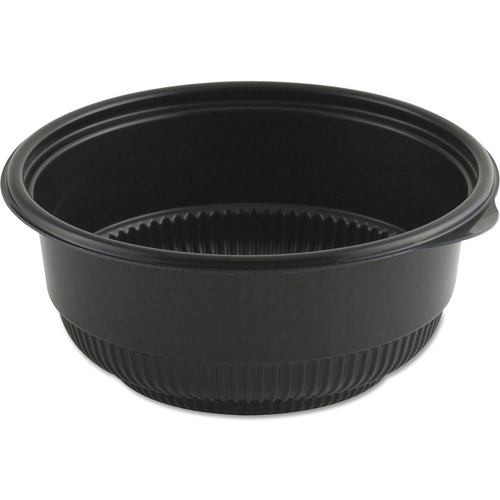 Anchor Brand MicroRaves Incredi-Bowl Base, 16 oz, Black, 250/Carton - Food, Warming - Dishwasher Safe - Microwave Safe - 5.8" Diameter - Black - Polypropylene Body - 250 / Carton