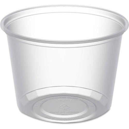 Anchor Brand MicroLite Deli Tub, 16 oz, Clear, 500/Carton - Food - Dishwasher Safe - Microwave Safe - 4.6" Diameter - Clear - Polypropylene Body - 500 / Carton