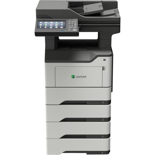 Lexmark MX622adhe Laser Multifunction Printer - Monochrome - Copier/Fax/Printer/Scanner - 50 ppm Mono Print - 1200 x 1200 dpi Print - Automatic Duplex Print - Up to 175000 Pages Monthly - 650 sheets Input - Color Scanner - 1200 dpi Optical Scan - Monochro
