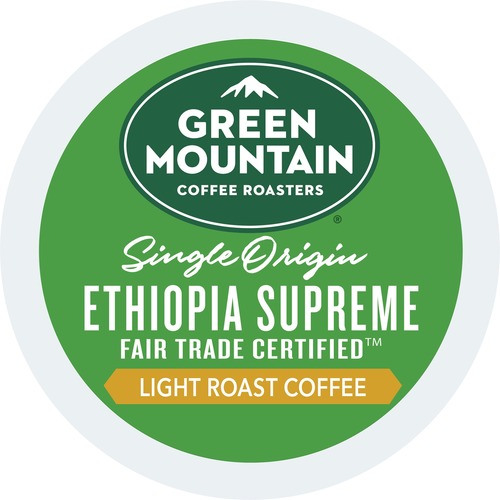 Green Mountain Coffee Roasters® K-Cup Ethiopia Supreme Coffee - Compatible with Keurig Brewer - Light - 24 / Box