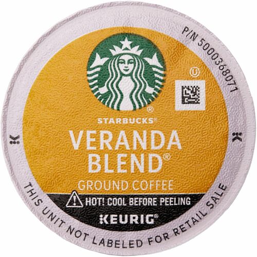 Starbucks® K-Cup Veranda Blend Coffee - Compatible with Drip-coffee Brewer - Blonde - K-Cup - Veranda Blend - 24 / Box