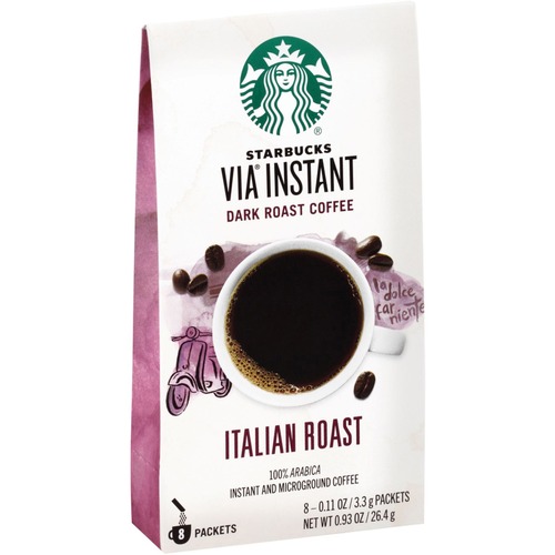 Starbucks Portion Pack VIA Ready Brew Italian Roast Coffee - Bold - 0.1 oz - 8 / Box