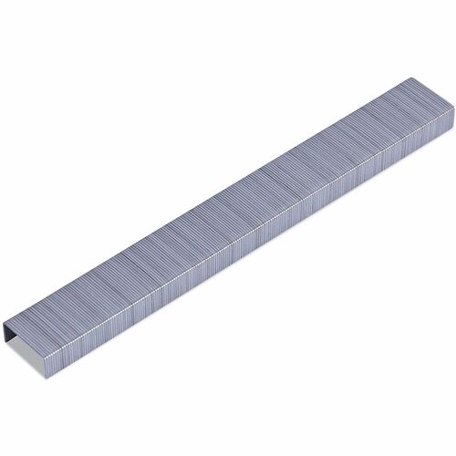 Universal Staples - Standard - 1/4" Leg - 1/2" Crown - Holds 30 Sheet(s) - for Paper - Chisel Point - Silver - Steel, Galvanized Steel - 210 Per Strip - 25000 / Pack