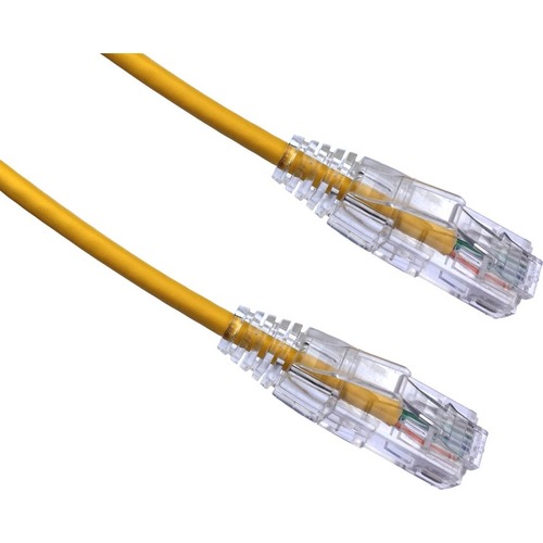 Axiom 14FT CAT6 BENDnFLEX Ultra-Thin Snagless Patch Cable 550mhz (Yellow) - 14 ft Category 6 Network Cable for Network Device - First End: 1 x RJ-45 Network - Male - Patch Cable - Yellow