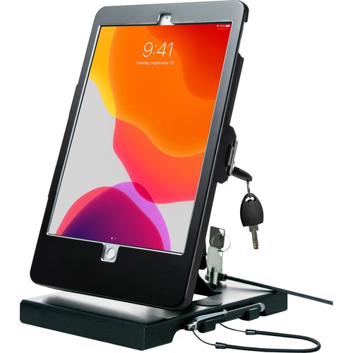 CTA Digital Tabletop Security Stand - Up to 10.2" Screen Support - 7.25" (184.15 mm) Height x 10.25" (260.35 mm) Width x 8.50" (215.90 mm) Depth - Tabletop