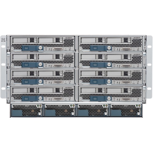 Cisco UCS 5108 Blade Server Chassis - Refurbished - Rack-mountable - 26U - 2500 W - Power Supply Installed