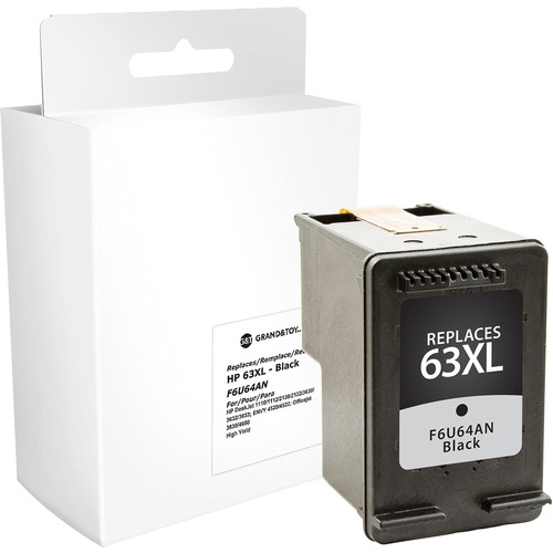 Dataproducts Remanufactured Ink Cartridge - Alternative for HP 63XL - Black - Inkjet - High Yield - 480 Pages - 1 Each