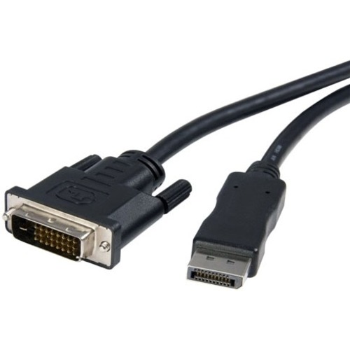 Axiom DisplayPort Male to Dual Link DVI-D Male Adapter Cable 6ft - 6 ft DisplayPort/DVI-D A/V Cable for Monitor, Desktop PC, Notebook - First End: DisplayPort Digital Audio/Video - Male - Second End: DVI-D (Dual-Link) Digital Video - Male - 2.7 Gbit/s