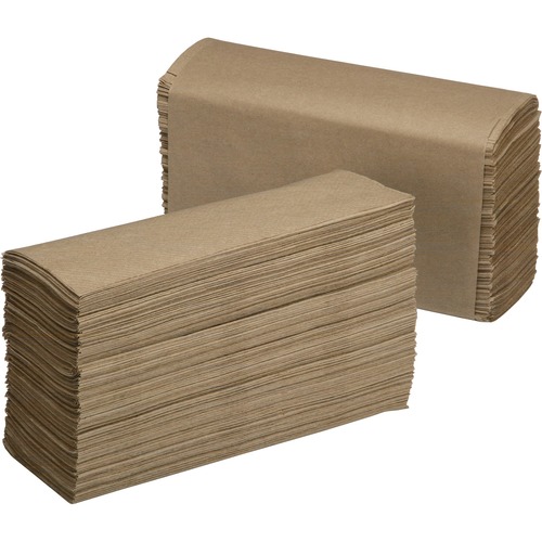 SKILCRAFT® Multifold Paper Towels - Multifold - 9.50" Width x 9.25" Length - Natural - Fiber Paper - 250/Pack - 250 / Box - TAA Compliant