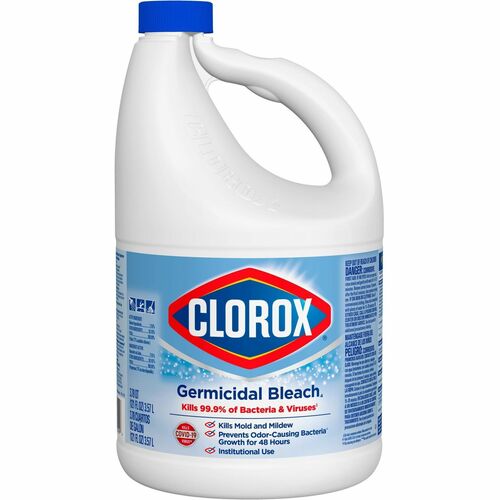 Clorox Germicidal Bleach - Concentrate - 121 fl oz (3.8 quart) - Regular Scent - 1 Each - White