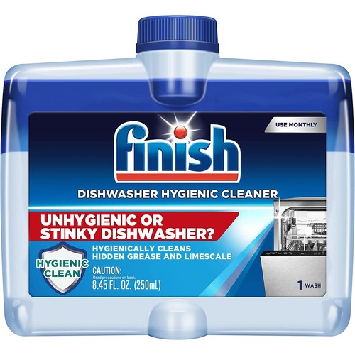 Finish Liquid Dishwasher Cleaner - 8.5 fl oz (0.3 quart) - 6 / Carton - Light Blue