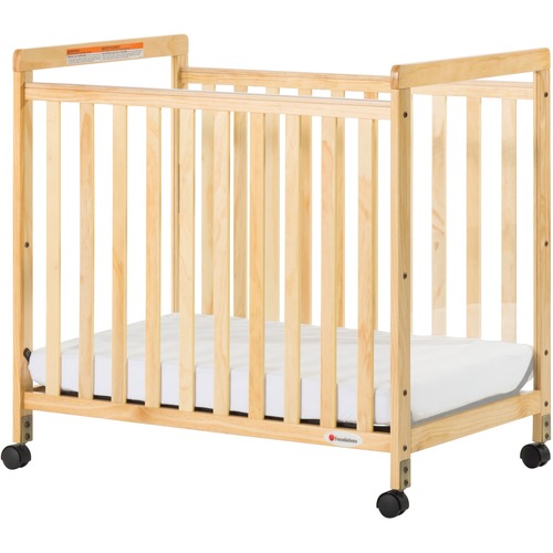Foundations SafetyCraft Compact Crib - Natural - Steel
