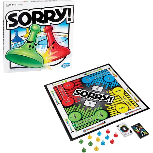 Hasbro Sorry! Game - 2 to 4 Players - 1 Each
