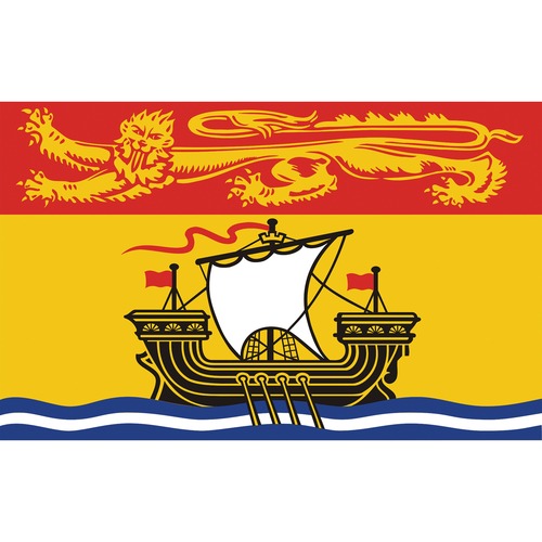 Flying Colours International State Flag - Canada - New Brunswick - 72" x 36" - Fade Resistant - 200 Denier Nylon