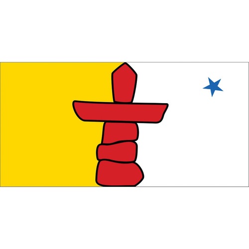 Flying Colours International State Flag - Canada - Nunavut - 72" x 36" - Fade Resistant - 200 Denier Nylon - Country Flags - FCI36207236