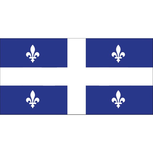 Flying Colours International State Flag - Canada - Quebec - 72" x 36" - Fade Resistant - 200 Denier Nylon - Country Flags - FCI35907236