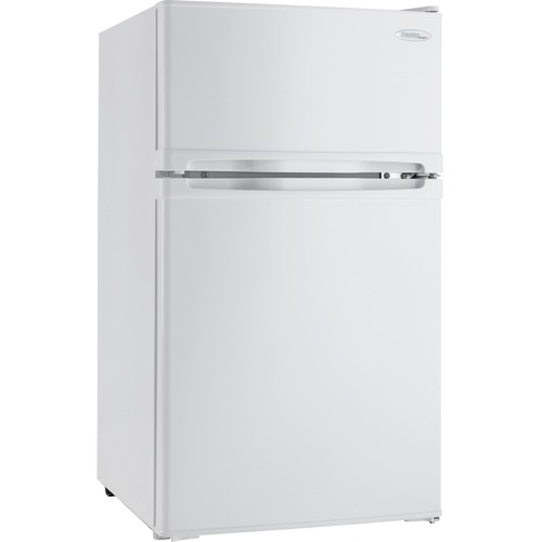 Danby Designer 3.1 cu. ft. Compact Refrigerator - 3.90 ft³ - Manual Defrost - Reversible - 3.10 ft³ Net Refrigerator Capacity - 0.87 ft³ Net Freezer Capacity - 319 kWh per Year - White - Freestanding