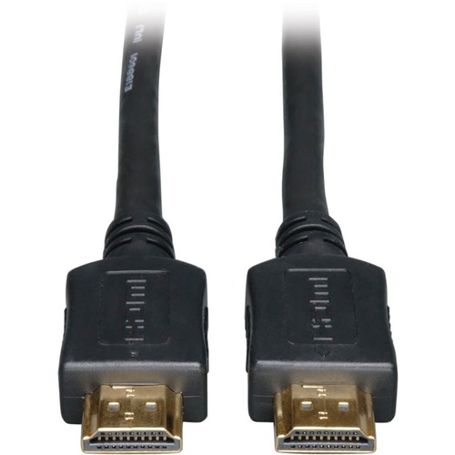 Tripp Lite HDMI Cable High-Speed with Ethernet 4K No Booster M/M Black 45ft - 45 ft HDMI A/V Cable for Audio/Video Device, HDTV, Monitor, Home Theater System, Chromebook, MacBook, Tablet, PC, Blu-ray Player, Gaming Console, TV Box, ... - First End: 1 x HD