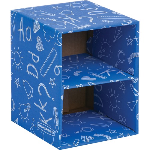 Fellowes Classroom Stacking Cube Organizer - 2 Compartment(s) - 7.4" Height x 6" Width x 5.8" Depth - 1 / Pack