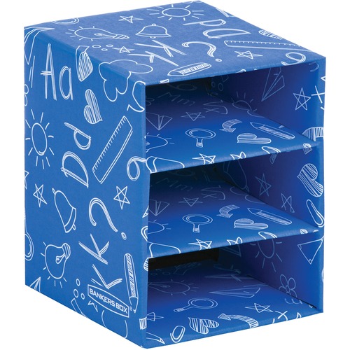 Fellowes Classroom Stacking Cube Organizer - 3 Compartment(s) - 7.4" Height x 6" Width x 5.8" Depth - 1 / Pack