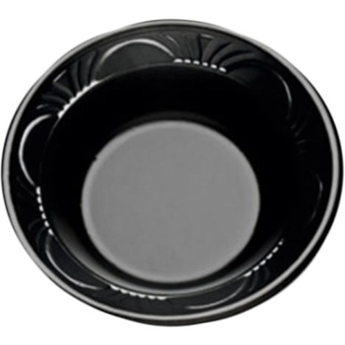 D&W High-Impact Polystyrene Bowls, 12 Oz, Black, Case Of 1,000 Bowls - Salad, Soup - Disposable - Black - Polystyrene, Plastic Body - 1000 / Case