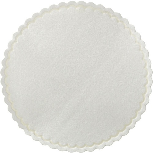 Hoffmaster 4 in Scalloped White Cellulose Coasters 1000 ct. - Circle - White - Cellulose - 1000