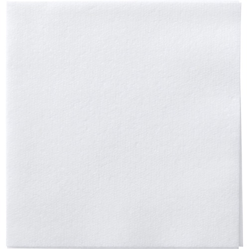Linen-Like 5 in Unembossed White Beverage Napkins 1000 ct. - 10" Width x 10" Length - White - Air-laid Paper - 125/Pack - 8 / Case