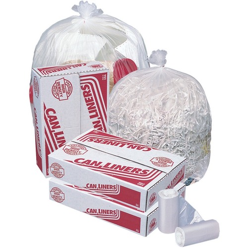 Pitt Plastics High Density Mini-Rolls - 45 gal/55 lb Capacity - 48" Length x 40" Width x 0.55 mil (14 Micron) Thickness - High Density - Linear Low-Density Polyethylene (LLDPE), High-density Polyethylene (HDPE) - Can - 25 Packet - 250 / Case