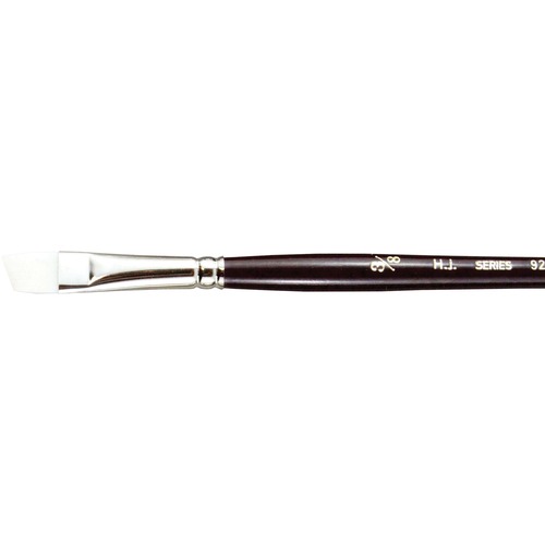 Heinz Jordan White Taklon Shader Brush - Angular - 1 Brush(es) - 0.38" (9.53 mm) Bristle - Paint Brushes - HJC0792538