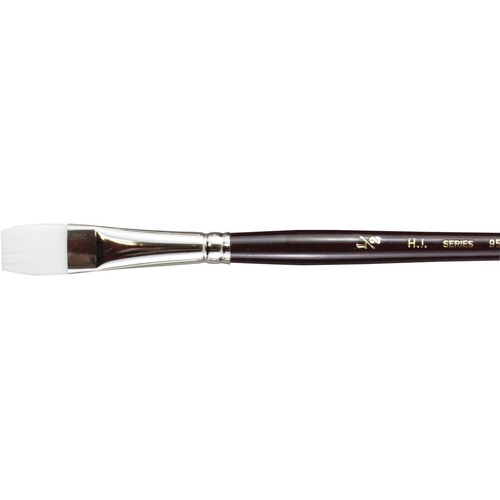 Heinz Jordan White Taklon Wash Brush - Bright - 1 Brush(es) - 0.50" (12.70 mm) Bristle - Paint Brushes - HJC0795012