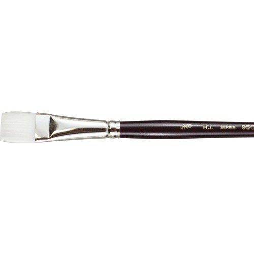 Heinz Jordan White Taklon Wash Brush - Bright - 1 Brush(es) - 0.62" (15.75 mm) Bristle - Paint Brushes - HJC0795058