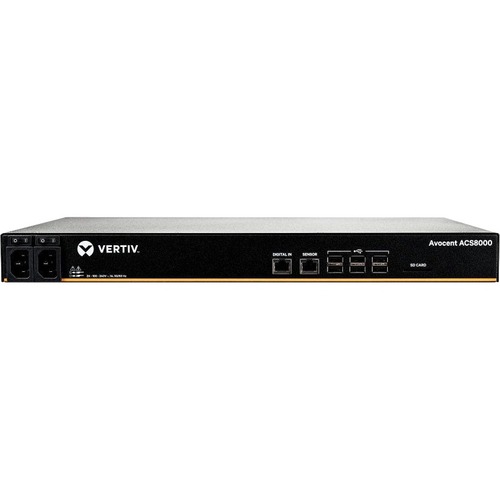 Vertiv Avocent ACS8000 Serial Console | 16 port | 4G/LTE (ACS8016-LN-DAC-400) - Advanced Serial Console Server | Remote Console | In-band and Out-of-band Connectivity | 8-48 port rs232 terminal | Dual AC power | Cellular 4G/LTE |