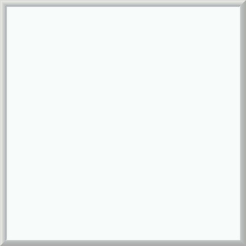 U Brands Melamine Dry Erase Board - 35" (2.9 ft) Width x 35" (2.9 ft) Height - White Melamine Surface - Silver Aluminum Frame - Square - Horizontal/Vertical - 1 Each