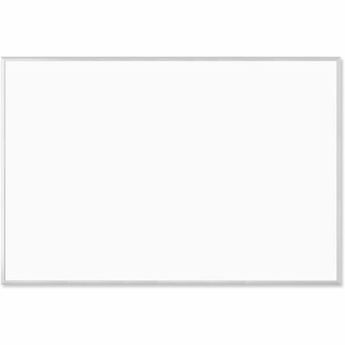 U Brands Magnetic Dry Erase Board - 47" (3.9 ft) Width x 70" (5.8 ft) Height - White Painted Steel Surface - Silver Aluminum Frame - Rectangle - Horizontal/Vertical - Magnetic - 1 Each