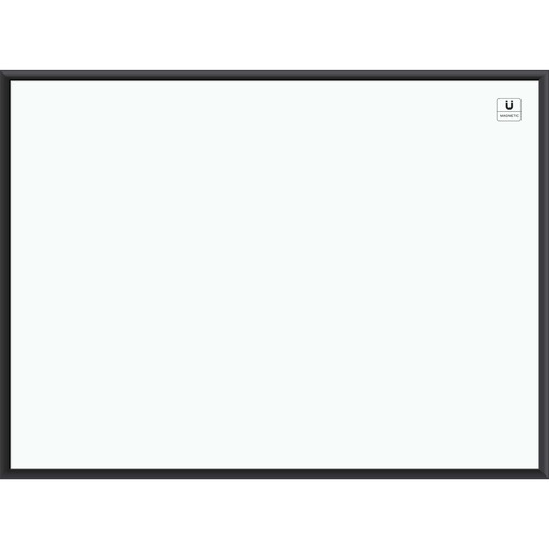 U Brands Magnetic Dry Erase Board - 35" (2.9 ft) Width x 47" (3.9 ft) Height - White Painted Steel Surface - Black Aluminum Frame - Rectangle - Horizontal/Vertical - Magnetic - 1 Each